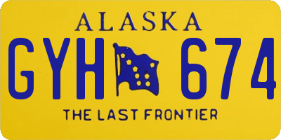 AK license plate GYH674