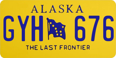 AK license plate GYH676