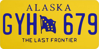AK license plate GYH679