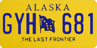 AK license plate GYH681