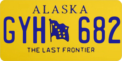AK license plate GYH682
