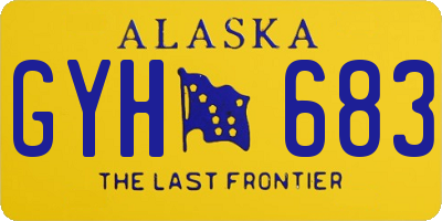 AK license plate GYH683