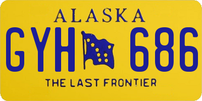 AK license plate GYH686