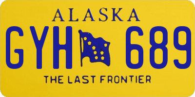 AK license plate GYH689