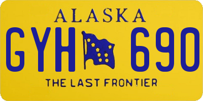 AK license plate GYH690