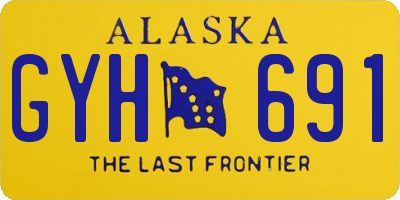 AK license plate GYH691