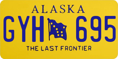 AK license plate GYH695