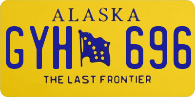 AK license plate GYH696
