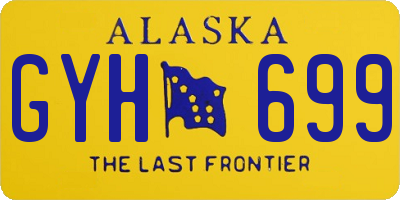 AK license plate GYH699