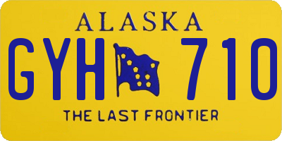 AK license plate GYH710