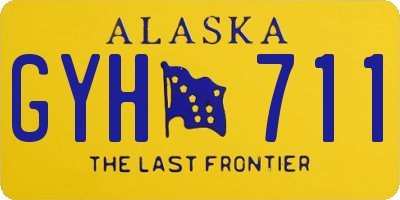 AK license plate GYH711