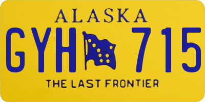 AK license plate GYH715