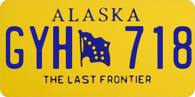 AK license plate GYH718