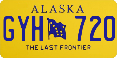 AK license plate GYH720