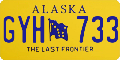 AK license plate GYH733