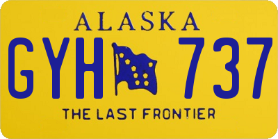 AK license plate GYH737