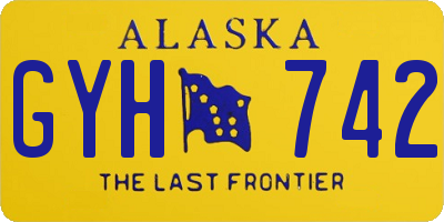 AK license plate GYH742