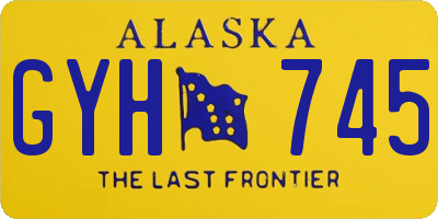 AK license plate GYH745