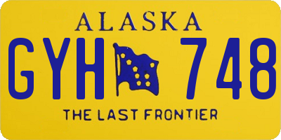 AK license plate GYH748