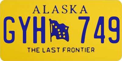 AK license plate GYH749