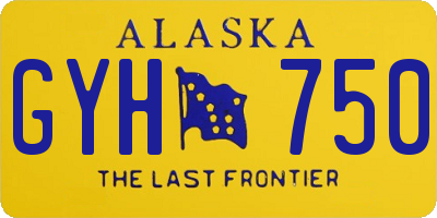 AK license plate GYH750