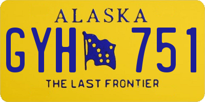 AK license plate GYH751