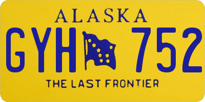 AK license plate GYH752