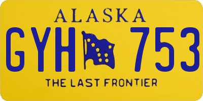 AK license plate GYH753