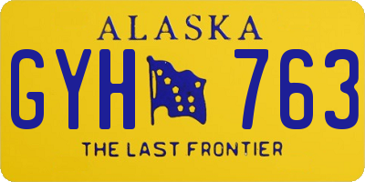AK license plate GYH763