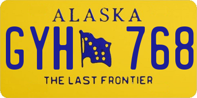 AK license plate GYH768