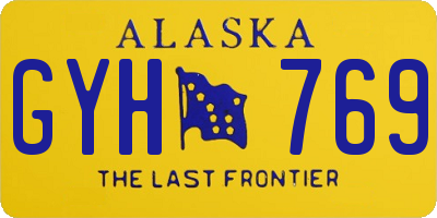 AK license plate GYH769