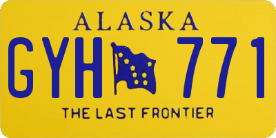AK license plate GYH771