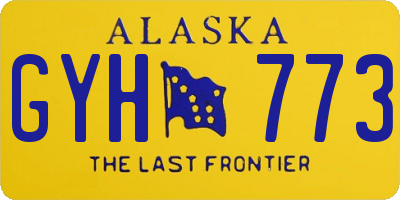 AK license plate GYH773