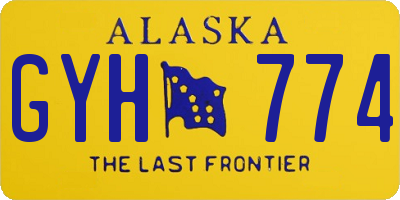 AK license plate GYH774