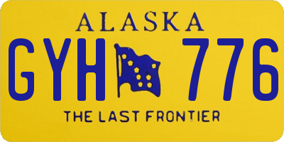 AK license plate GYH776