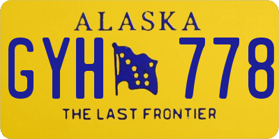 AK license plate GYH778