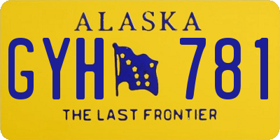 AK license plate GYH781