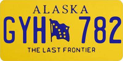 AK license plate GYH782