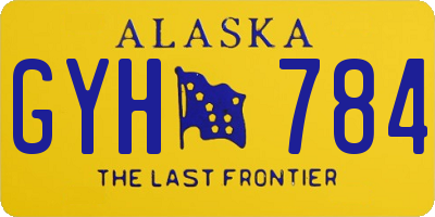 AK license plate GYH784