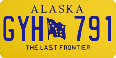 AK license plate GYH791