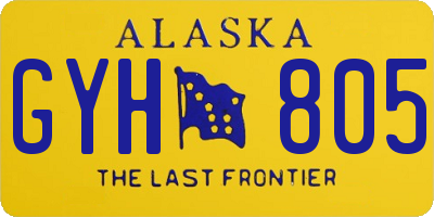 AK license plate GYH805