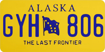 AK license plate GYH806