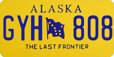 AK license plate GYH808