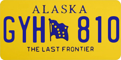 AK license plate GYH810