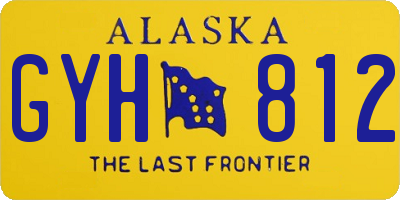 AK license plate GYH812