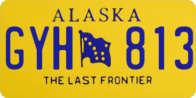 AK license plate GYH813