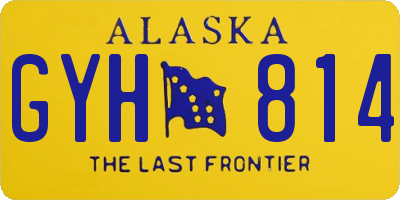 AK license plate GYH814