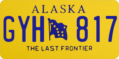 AK license plate GYH817