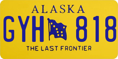 AK license plate GYH818
