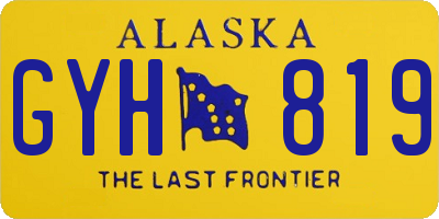AK license plate GYH819